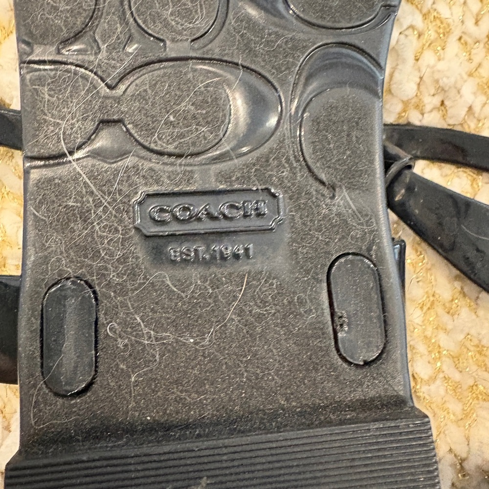 Coach Black Sandals with Silver Details - Picture 8 of 9